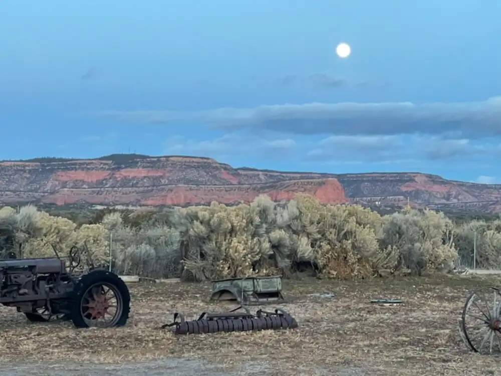 Moon Over Desert